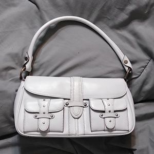 Adorable Genuine white leather Nordstrom handbag